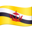 Brunei Flag on JoyPixels