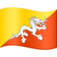 Bhutan Flag on JoyPixels