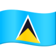 St. Lucia Flag on JoyPixels