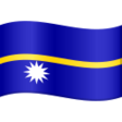 Nauru Flag on JoyPixels