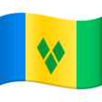 St. Vincent & Grenadines Flag on JoyPixels