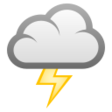 Cloud With Lightning on JoyPixels