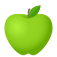 Green Apple on JoyPixels