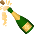 Bottle With Popping Cork on JoyPixels