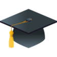 Graduation Cap on JoyPixels