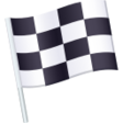 Chequered Flag on JoyPixels