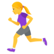 Woman Running on JoyPixels