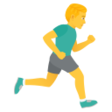 Man Running Facing Right on JoyPixels
