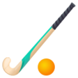 Field Hockey Stick And Ball on JoyPixels