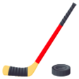 Ice Hockey Stick And Puck on JoyPixels