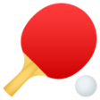 Table Tennis Paddle And Ball on JoyPixels