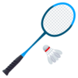 Badminton Racquet And Shuttlecock on JoyPixels