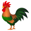 Rooster on JoyPixels