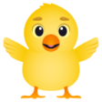 Front-facing Baby Chick on JoyPixels