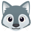Wolf Face on JoyPixels