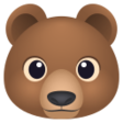 Bear Face on JoyPixels