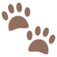 Paw Prints on JoyPixels