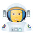 Man Astronaut on JoyPixels