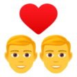 Couple With Heart: Man, Man on JoyPixels