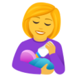 Woman Feeding Baby on JoyPixels