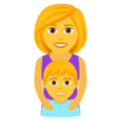 Family: Woman, Boy on JoyPixels