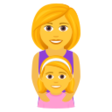 Family: Woman, Girl on JoyPixels