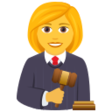Woman Judge on JoyPixels