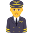 Woman Pilot on JoyPixels