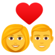 Couple With Heart: Woman, Man on JoyPixels