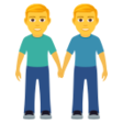 Two Men Holding Hands on JoyPixels