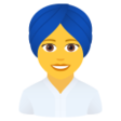 Woman Wearing Turban on JoyPixels