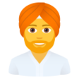 Man Wearing Turban on JoyPixels