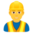 Man Construction Worker on JoyPixels