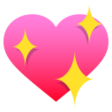 Sparkling Heart on JoyPixels