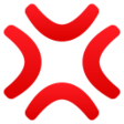 Anger Symbol on JoyPixels