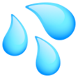 Splashing Sweat Symbol on JoyPixels