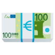 Banknote With Euro Sign on JoyPixels