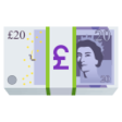 Banknote With Pound Sign on JoyPixels