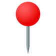 Round Pushpin on JoyPixels