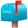 Closed Mailbox With Raised Flag on JoyPixels