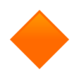 Small Orange Diamond on JoyPixels
