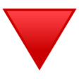 Down-pointing Red Triangle on JoyPixels