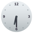 Clock Face Six-thirty on JoyPixels