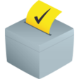 Ballot Box With Ballot on JoyPixels
