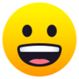 Grinning Face on JoyPixels