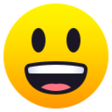 Smiling Face With Open Mouth on JoyPixels