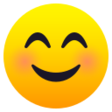Smiling Face With Smiling Eyes on JoyPixels