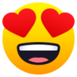 Smiling Face With Heart-shaped Eyes on JoyPixels