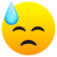 Face With Cold Sweat on JoyPixels