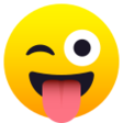 Face With Stuck-out Tongue And Winking Eye on JoyPixels
